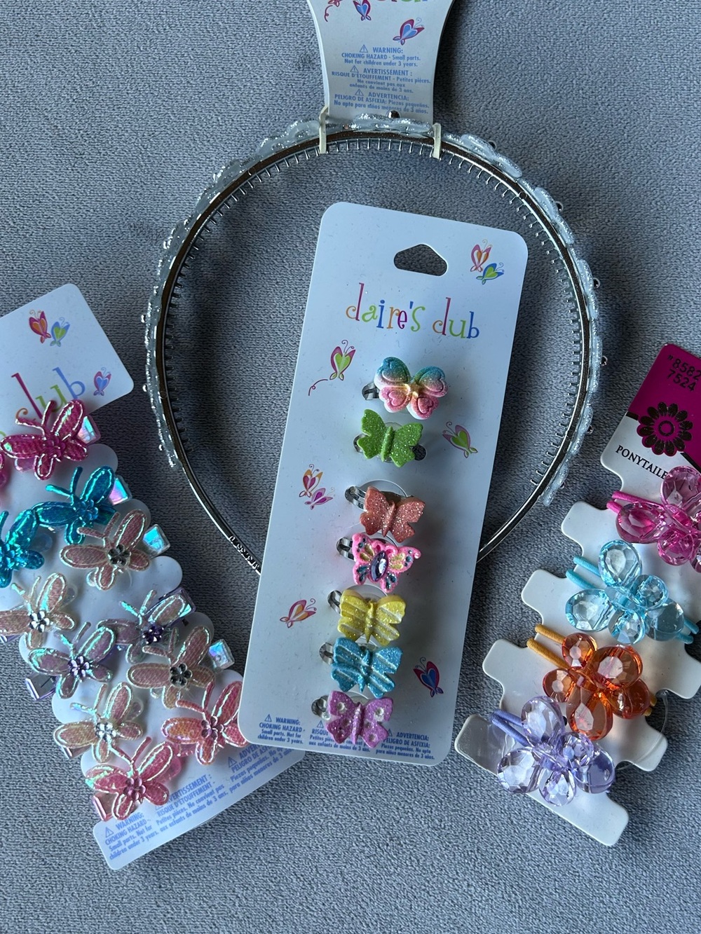 Children’s Accessories ~ Headband Hairclips Adjustable Rings Hair Elastics ~ NWT